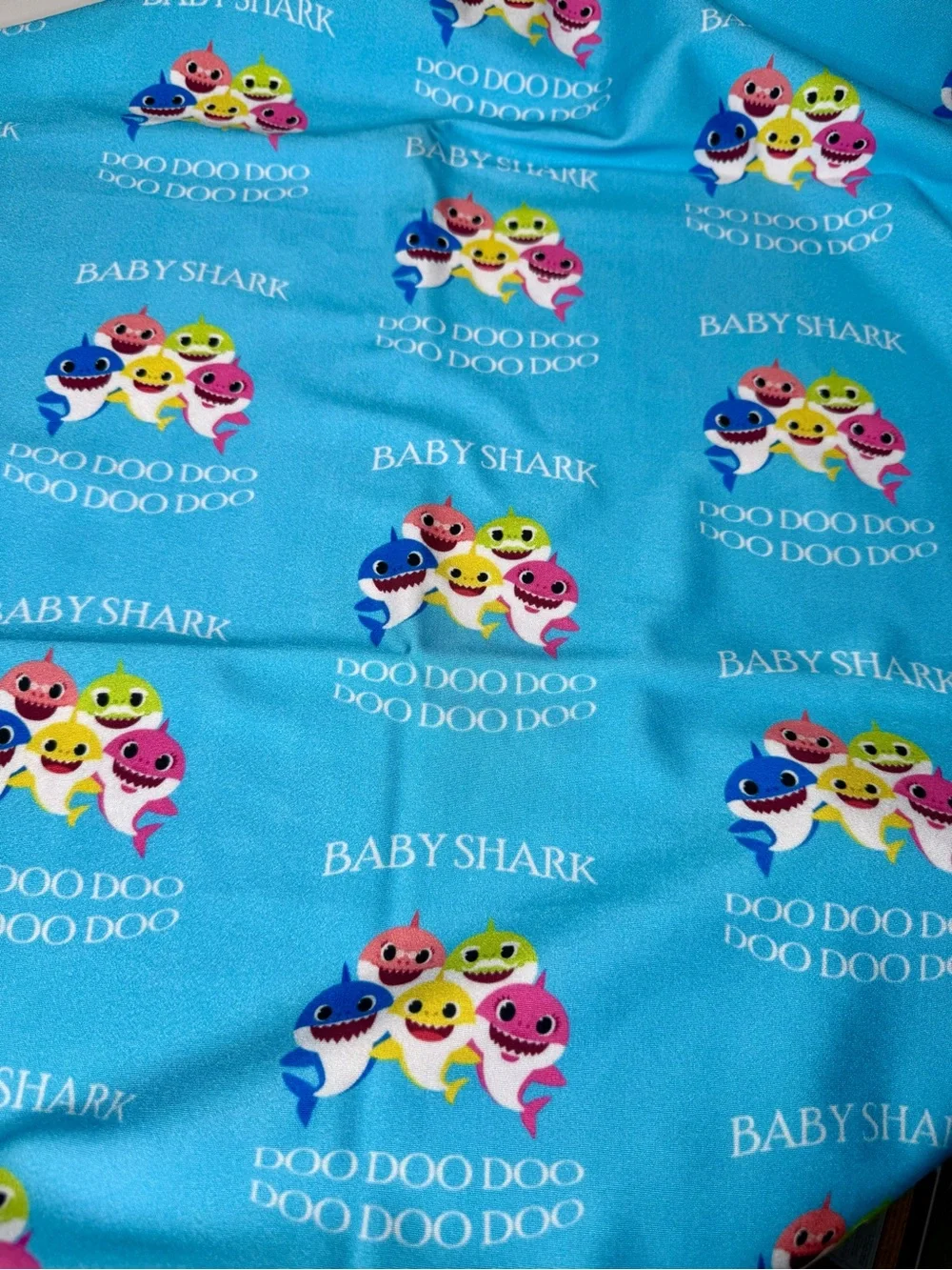 1 Yard Stretch Baby Shark Fabric